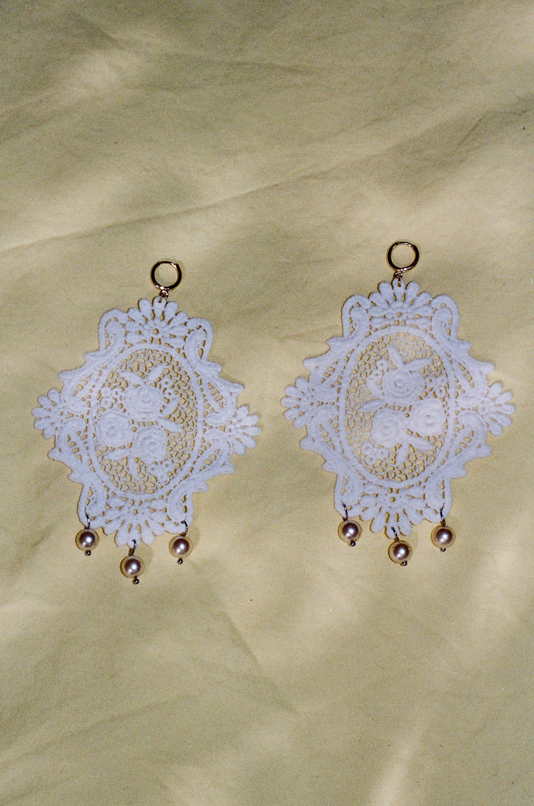 Lace Applique Earrings 4