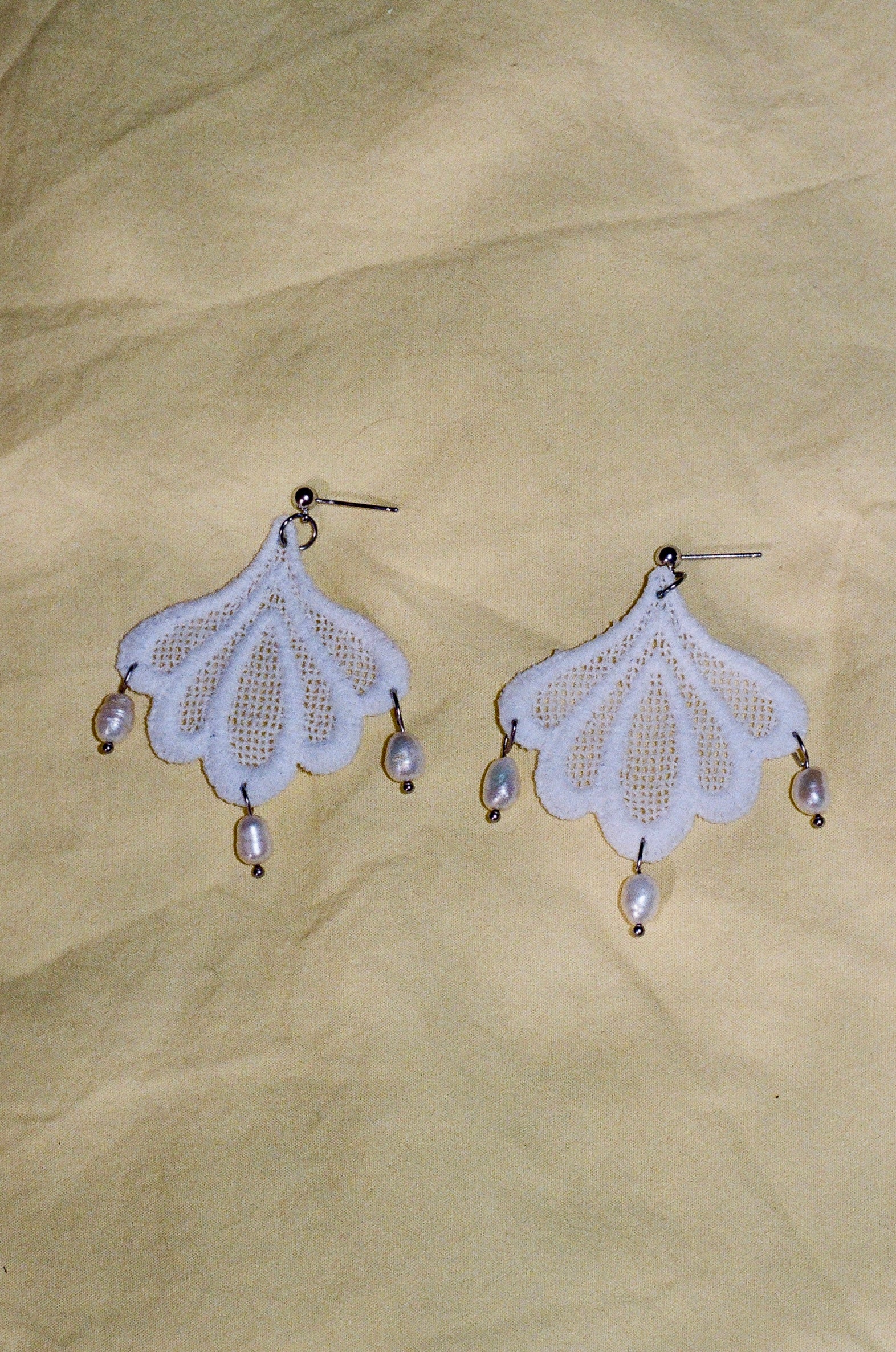 Lace Applique Earrings 3