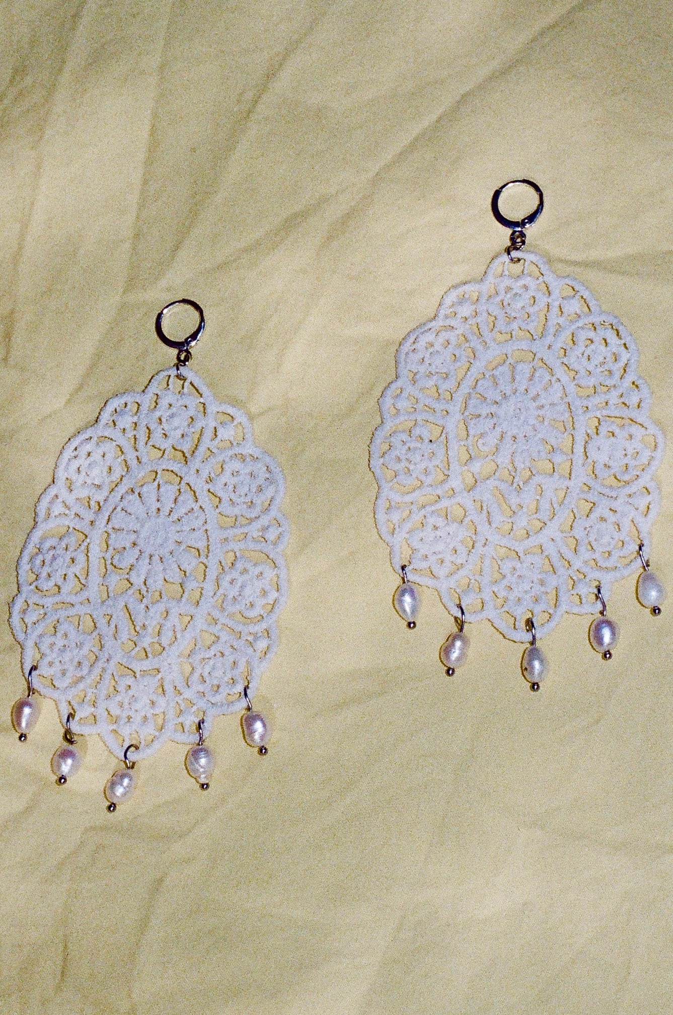 Lace Applique Earrings 2