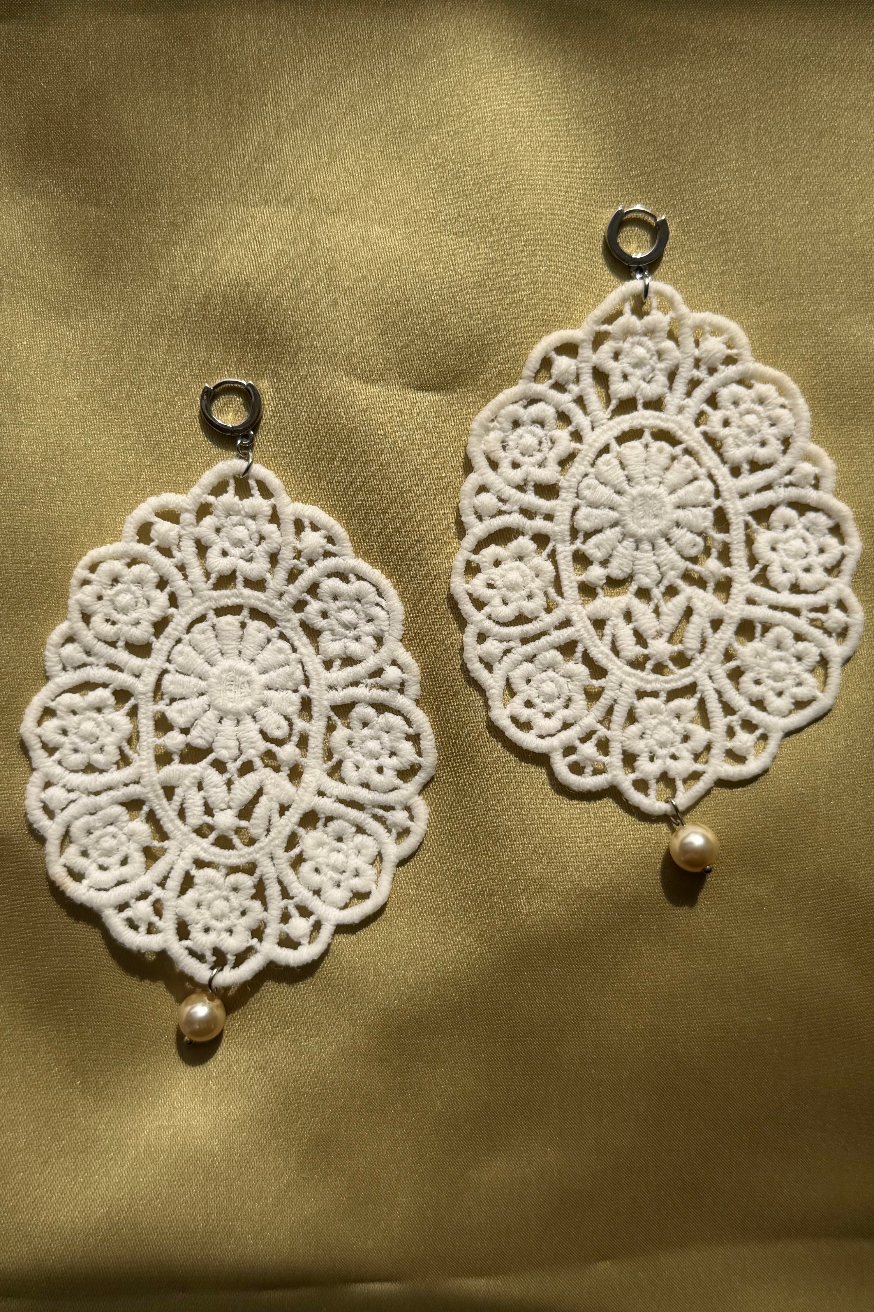 Lace Applique Earrings 1