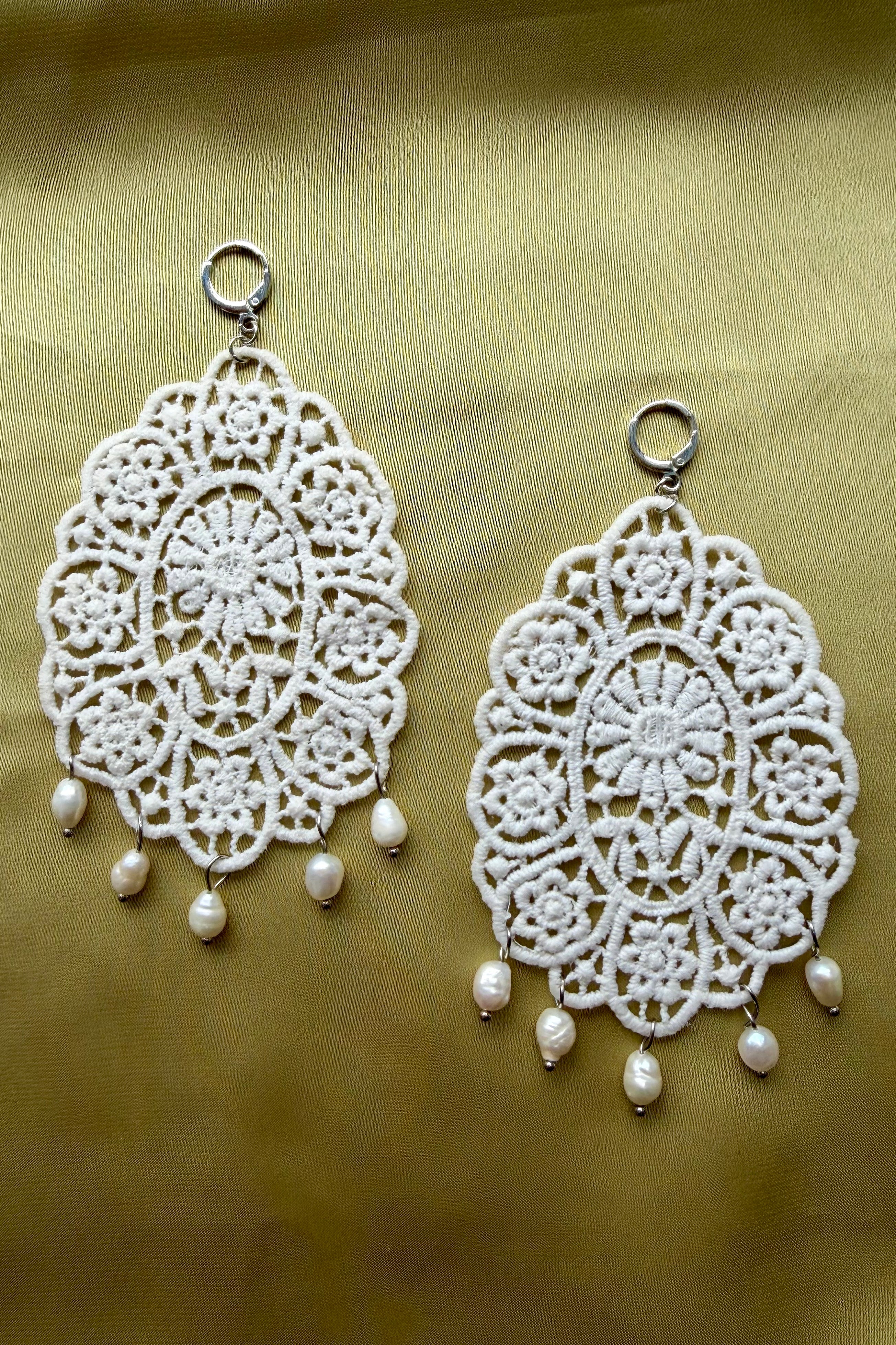 Lace Applique Earrings 2