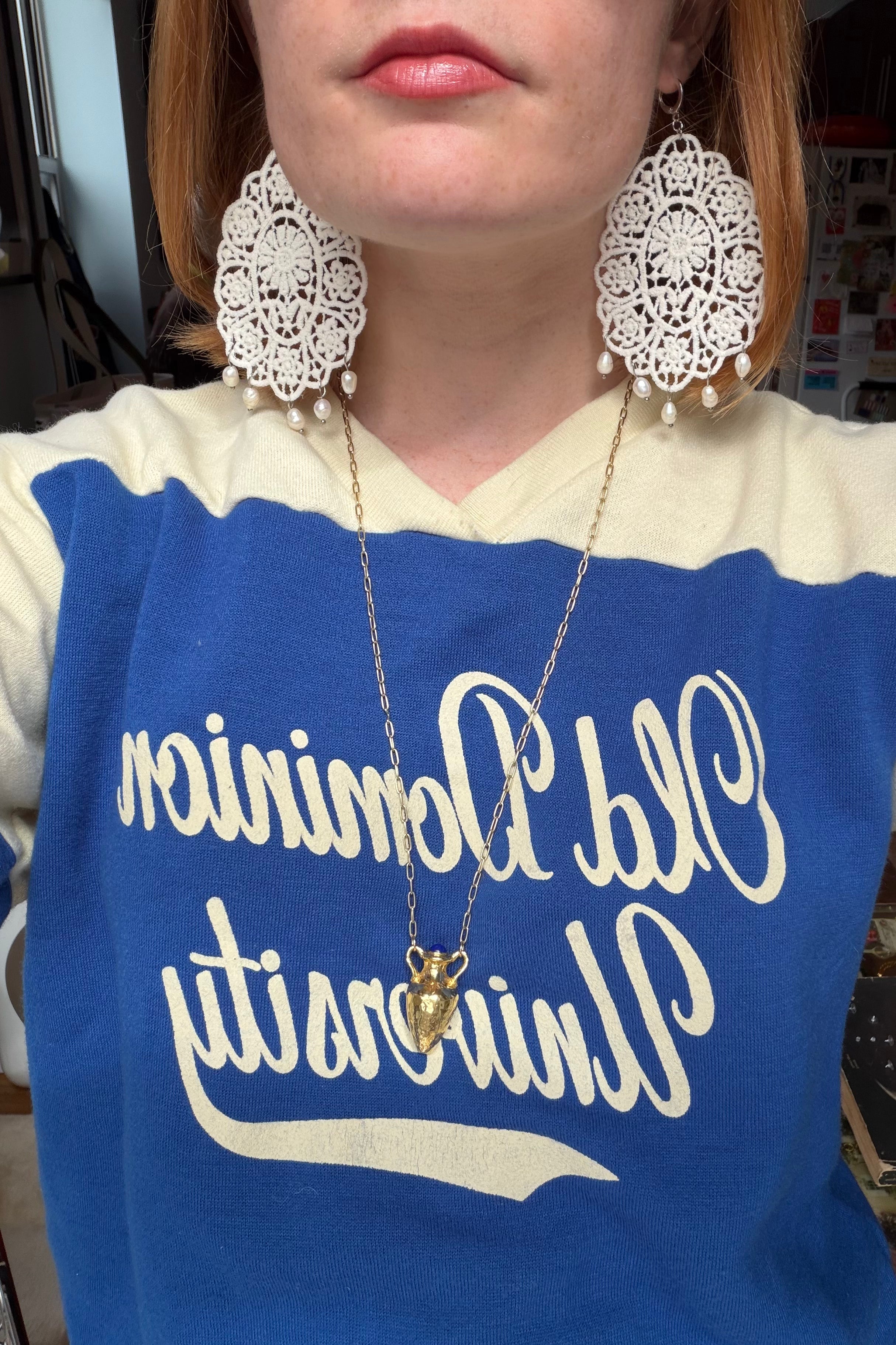 Lace Applique Earrings 2