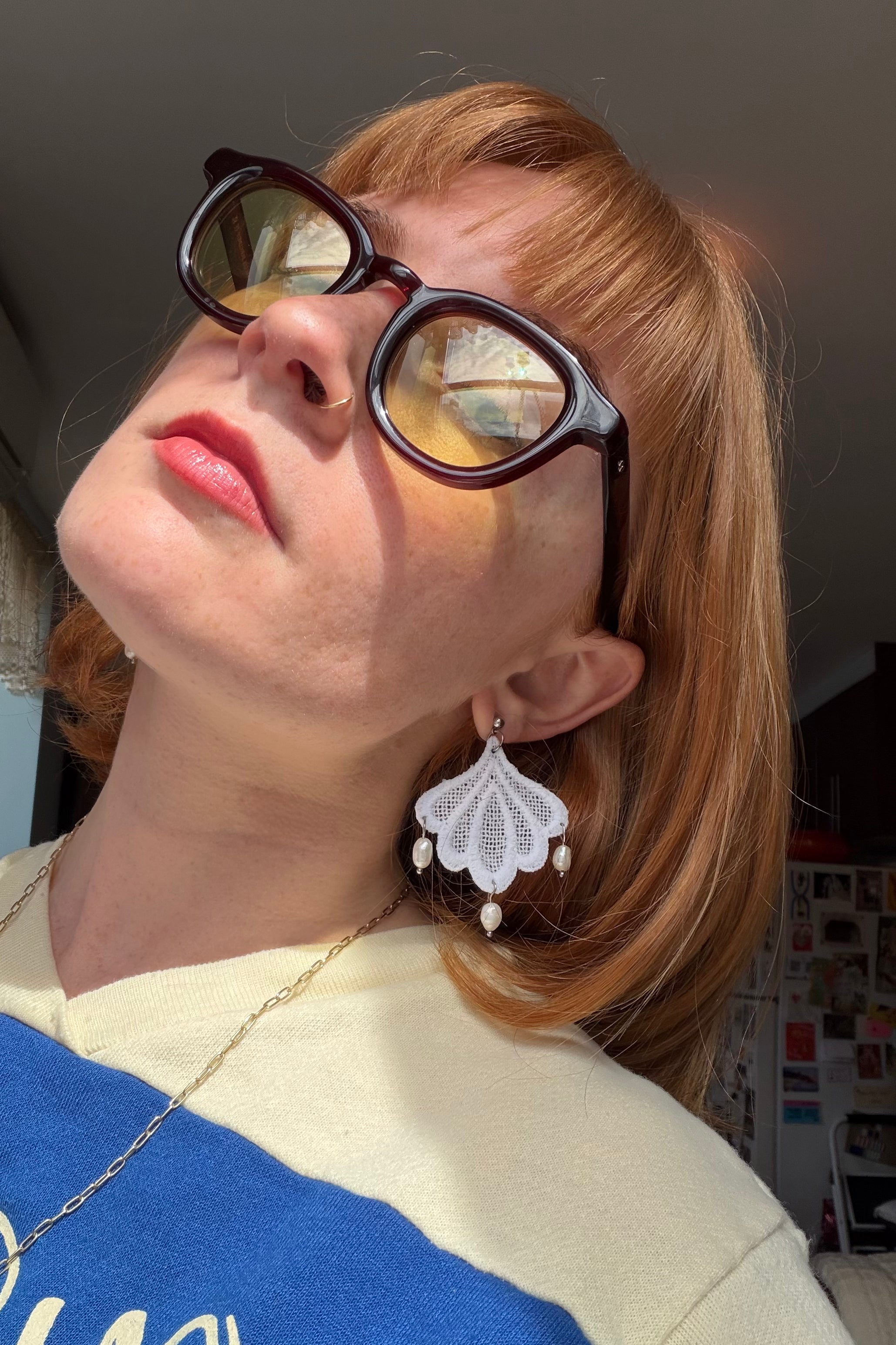 Lace Applique Earrings 3