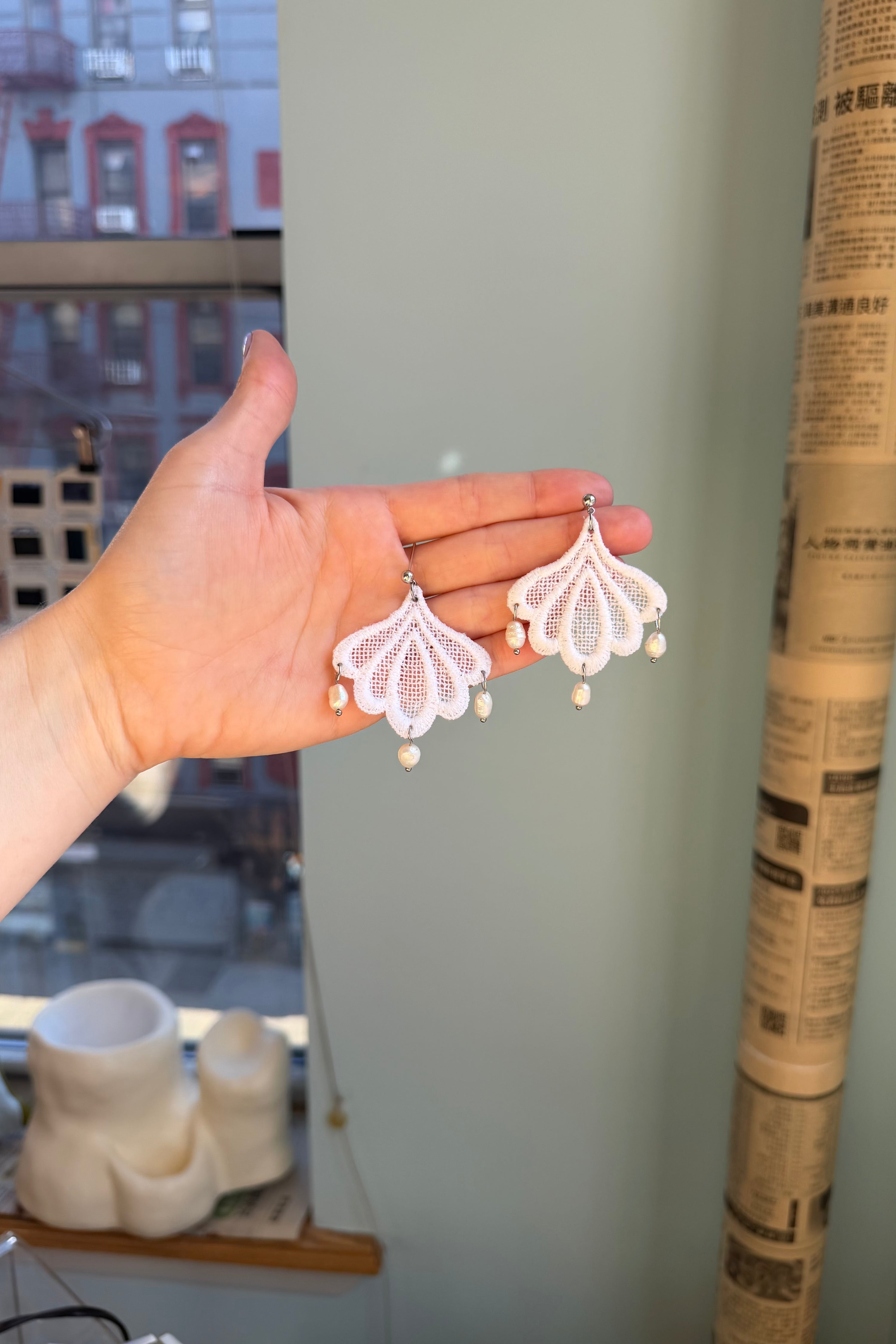 Lace Applique Earrings 3