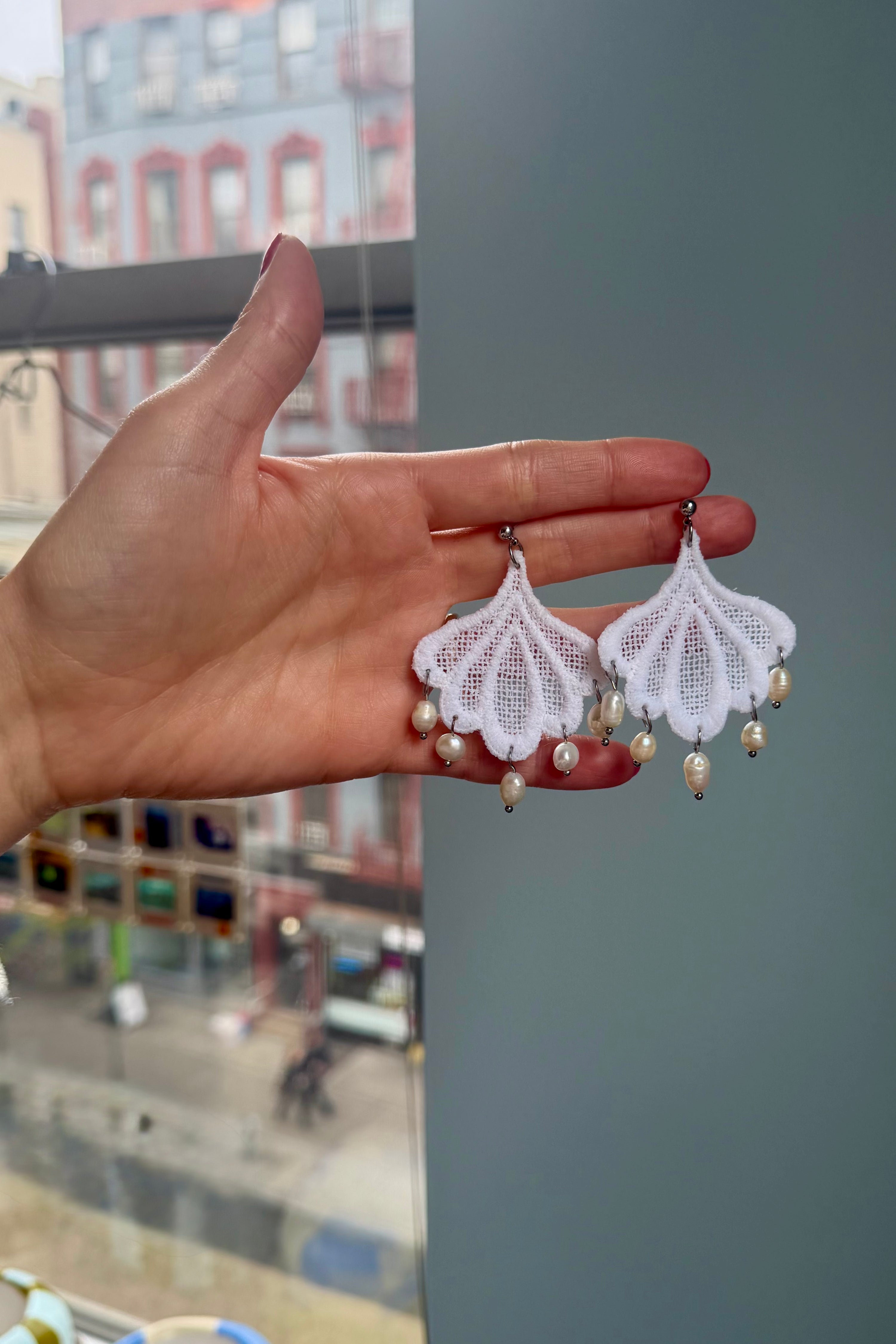 Lace Applique Earrings 5