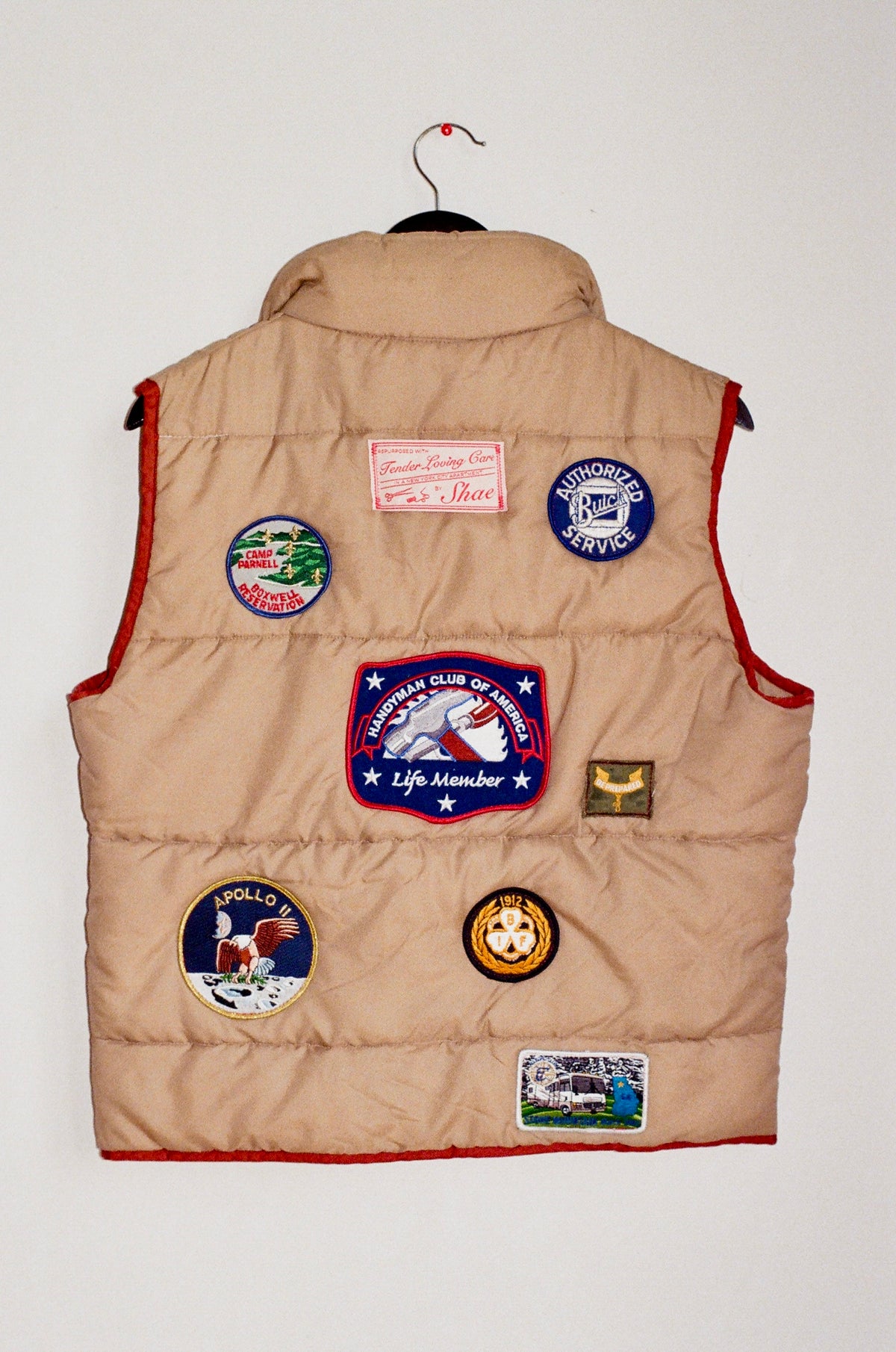 Sunbuster Vintage Patch Collage Vest - Size Small