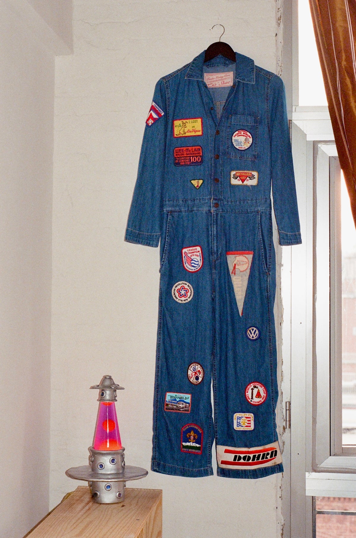Las Vegas Vintage Patch Collage Coveralls - Size X-Small
