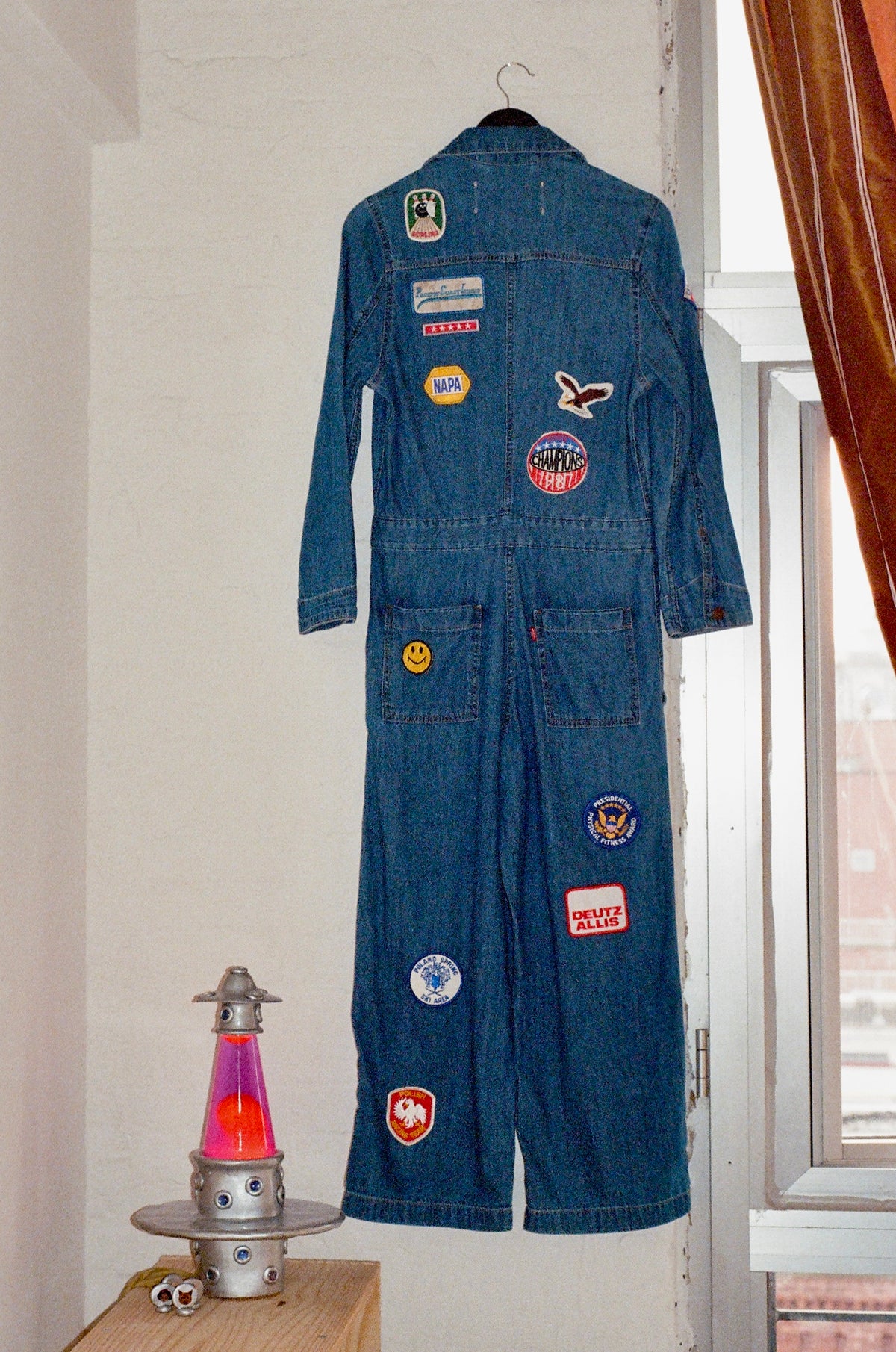 Las Vegas Vintage Patch Collage Coveralls - Size X-Small
