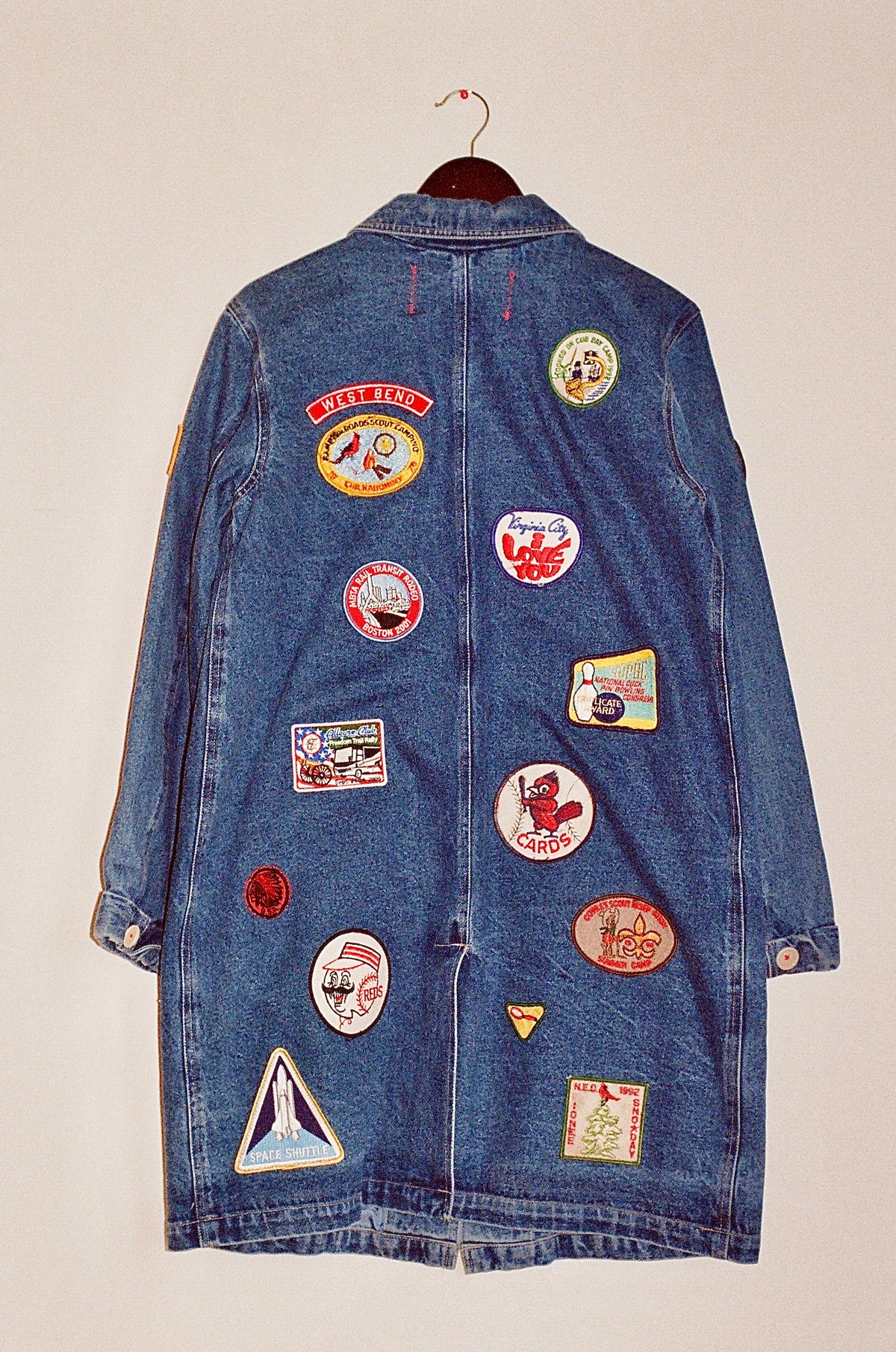 Early Bird Vintage Patch Collage Jacket - Size Medium