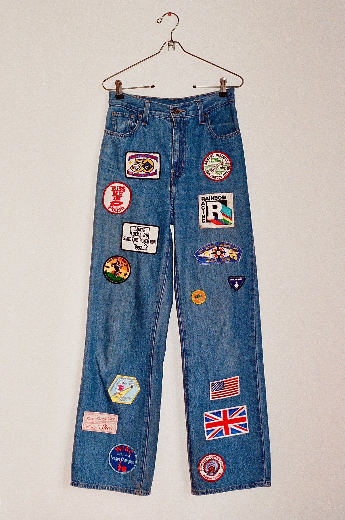 Poker Run Patch Collage Jeans - Size 25
