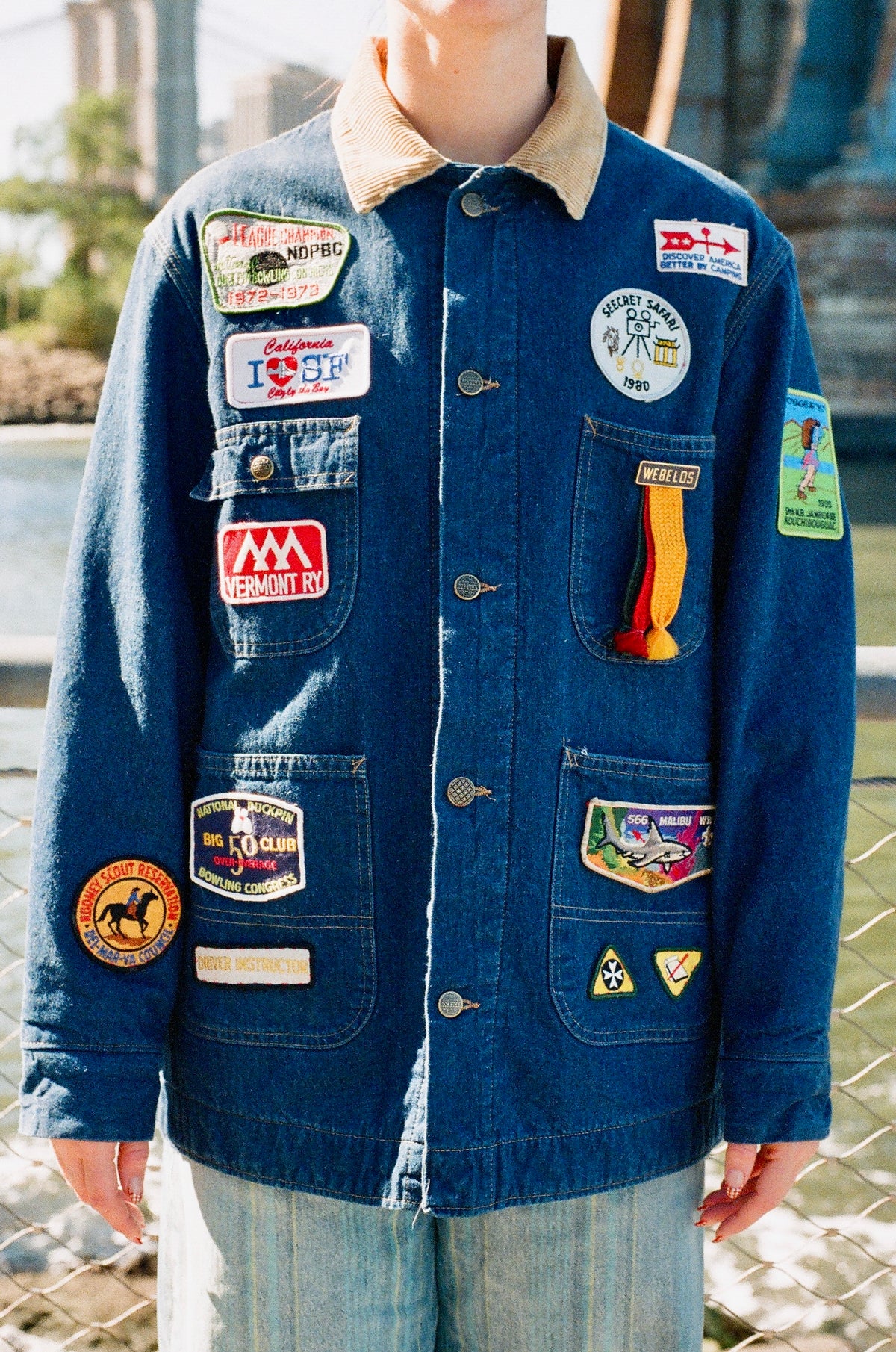 Genesee Vintage Patch Collage Jacket - Size Large