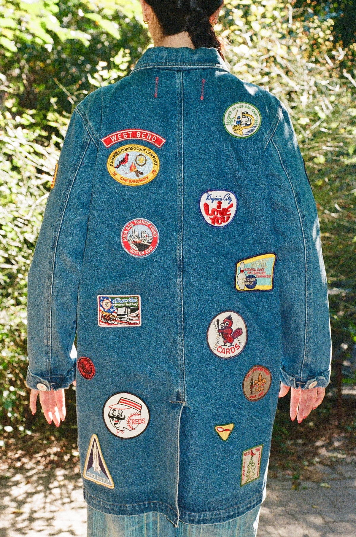 Early Bird Vintage Patch Collage Jacket - Size Medium