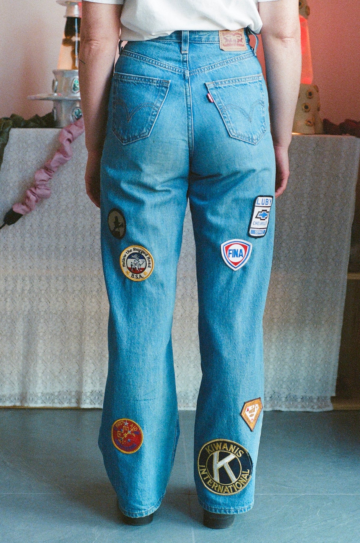 Poker Run Patch Collage Jeans - Size 25