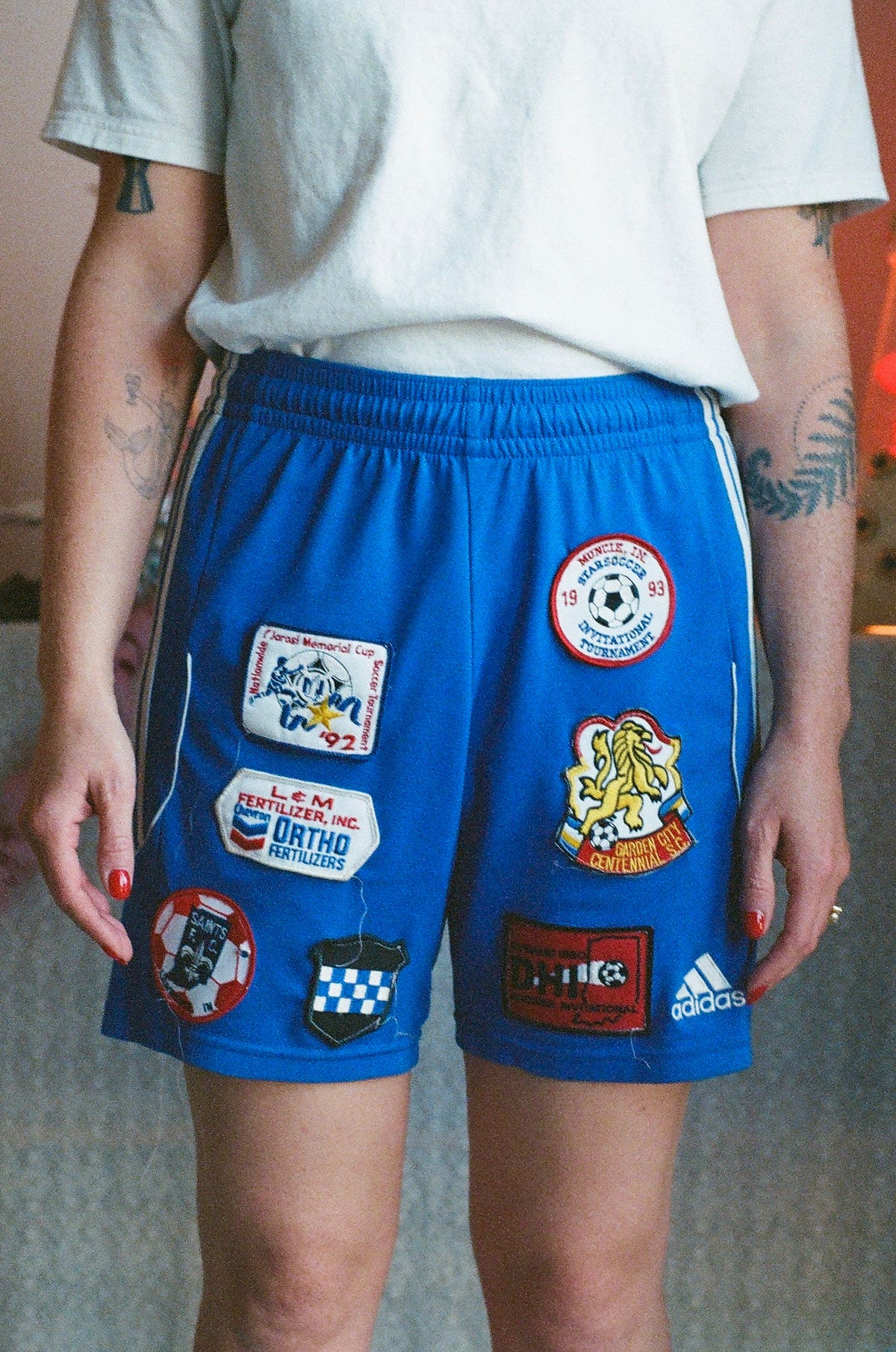 Soccer Patch Collage Short - Size X-Small